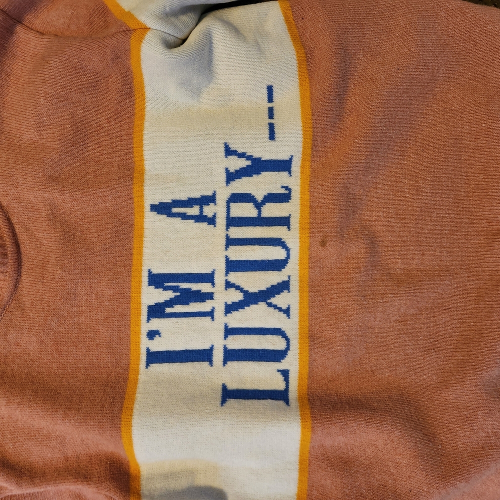 Gyles and George Sweater "I Am A Luxury"